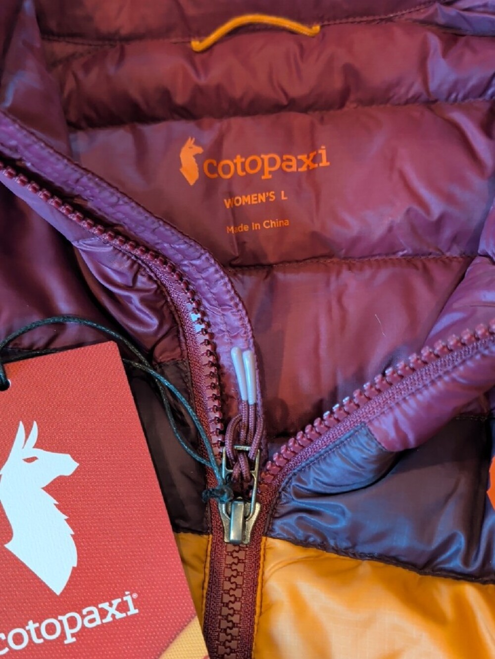 Cotopaxi Women's L Fuego Down Jacket Jam Stripes - Picture 3 of 4